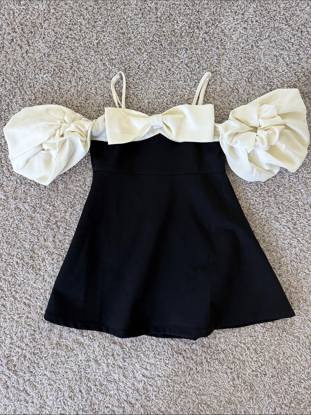 Girls' Puff Off-the-Shoulder Dress